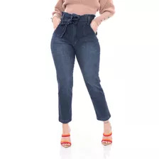 Calça Jeans Básica Boca Reta Loose