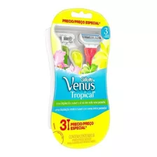 Gillette Máquinas De Afeitar Venus Tropical 3 Unidades