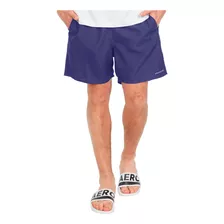 Short Aeropostale D'água Swimwear Light Logo Azul Escuro