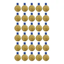 Kit Com 30 Medalhas De Ouro M43 Honra Ao Mérito Fita Crespar