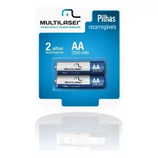 Pilhas Recarregáveis Multilaser Cb053 Aa 2500 Mah 2 Unidades