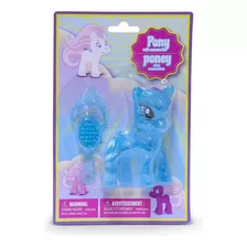 Brinquedo Ponei Glitter Com Acessorio Azul Dtc 4750