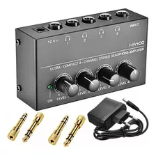Amplificador Fones Ouvido Power Play Al Ha400 + 4 Plug P10