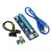 Placa Riser 009s Pci-e Cabo Usb 3.0 Extensor 60cm