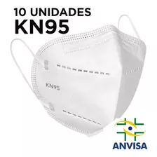 Kit 10 Máscaras Respiratória Proteção Facial 5 Camadas Kn95