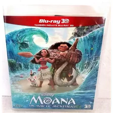 Moana Un Mar De Aventuras=disney=blu-ray 3d+blu-ray Original