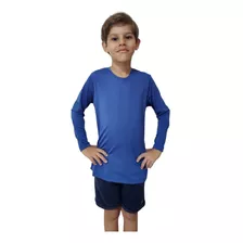 Camisa Térmica Infantil Proteção Solar Uv Criança Manga Long