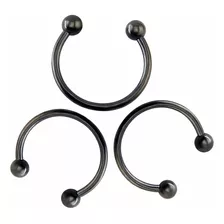 Piercing Oreja Septum Bolas 6mm Colores Varios 