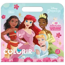 Livro De Colorir Maleta Princesas Com 68 Adesivos Tilibra