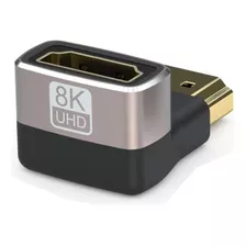 Adaptador Hdmi 8k Uhd 2.1 90 Graus 8gb Angulo Reto