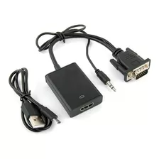 Cabo Conversor Adaptador Vga Macho Para Hdmi Fêmea 1080p