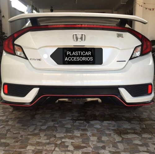 Difusor Honda Civic Coupe Si 2016 - 2019 Foto 9