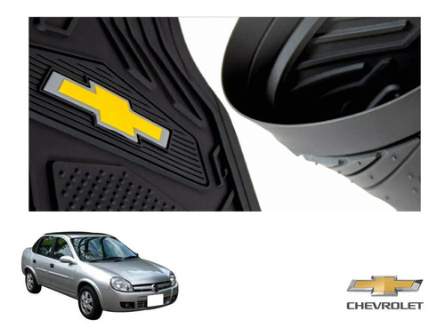 Tapetes Logo Chevrolet + Cajuela Chevy Monza 04 A 08 Kit 5pz Foto 5
