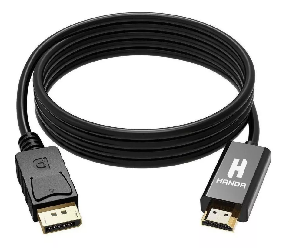 Cable Displayport A Hdmi Adaptador Pc Mac V1.4 Full Hd 1.8mt