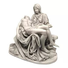 Imagem De Nossa Senhora De Pieta Produzida Em Mármore 26cm