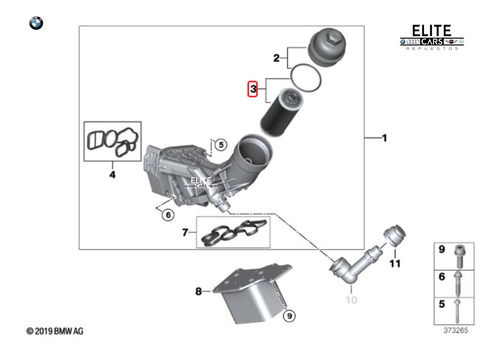 Filtro De Aceite Para Bmw X3 G01 18d Repuestos Foto 2