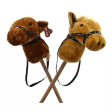 Caballo Con Palo Y Sonido Peluche Niño Niña