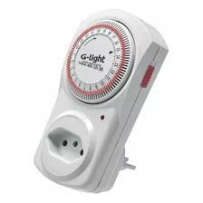 Timer Analógico G-light Autovolt 10a Branco