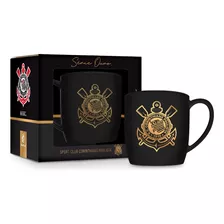 Caneca Porcelana Urban 360ml Corinthians Serie Ouro Original