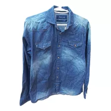 Camisa De Jean James Crow Importada Talle M., 1 Solo Uso!