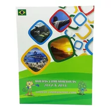 2 Álbuns Para As 17 Moedas Das Olimpíadas Rio 2016 Capa Dura