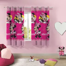 Cortina Para Quarto Menina Minnie Mouse Disney 3,00x1,80 