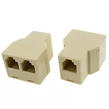 Uxcell Rj11 1 A 2 Femenino Del Enchufe De Teléfono Modular S