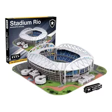 Kit 10pçs Maquete 3d Oficial Estádio Nilton Santos Botafogo