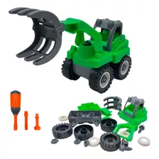 Tractor Grúa Construcción Para Armar Juguete Niños Didáctico