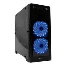 Gabinete Gamer Lateral Vidro Com 2 Fans Micro Atx C3tech Cor Preto