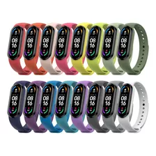 Correa Para Xiaomi Mi Band 5 Silicona Colores 16 Pcs