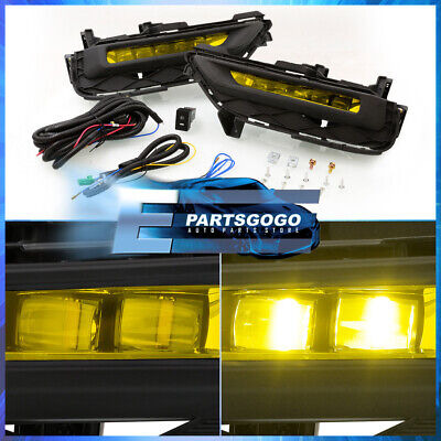 For 16 17 Honda Accord Coupe 2dr Yellow Led Bumper Fog L Aac Foto 3