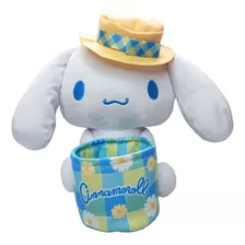 Peluche De Cinnamoroll Con Cesta Sanrio Importado De Japón