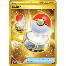 Switch Secret Rare Carta Pokémon Original Tcg+10 Cartas