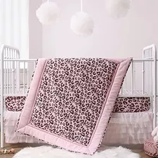 Juego De Ropa De Cama The Peanutshell Leopard Love Crib Para