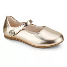 Sapatilha Infantil Bibi Ballerina Menina Dourada 1153058