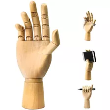 Maniquí Mano De Madera Articulada 25cms, Dibujo, Stop Motion