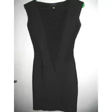 Vestido Minifalda Tabatha Negro Lycra Con Encaje Sutil Lat M