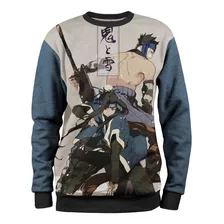 Moletom Blusa Naruto Clássico Zabuza 3d Animê Geek Shippuden