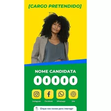 Cartão Digital Interativo - Candidato Candidatura Santinho 4