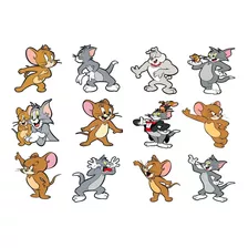 Apliques Para Roupa Termocolante Tom E Jerry Com 12 Unidades