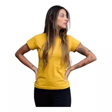 Camiseta Básica Uniforme Lisa Varias Cores Todos Os Tamanho