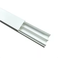 30 Canaletas Pvc C/ Divisória 20x10x2000mm Fita Dupla Face