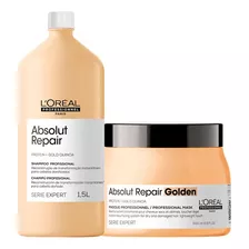 Loreal Absolut Repair Gold Quinoa Shamp 1500ml / Masca 500g