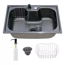 Holtter Home Design Black Cuba Cozinha Gourmet Com Acessórios Cor Preto