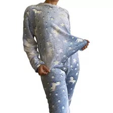 Pijama Polar Suave Mujer Invierno