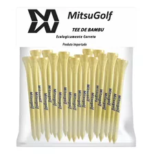 Tee De Golfe De Madeira Com 8 Cm - 20 Unidades