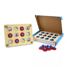 Juego De Memoria 10 En 1 Didáctico Madera Modelo Infantil