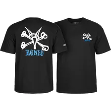 Powell Peralta Camiseta Rat Bones, Color Negro, Talla M