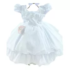 Vestido Infantil Festa Batizado Casamento Daminha Ano Novo